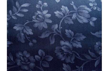 Rückseitenstoff Blumen blau Patchworkstoff Daybreak
