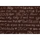 Quiltstoff Texte in dunkelbraun Cool Cats Patchworkstoff