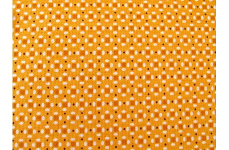 Patchworktoff Quadrate Punkte gelb Prim