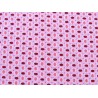 Baumwollstoff Ellipsen rosa pink weiß