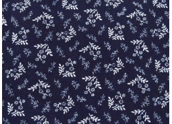 Blumenstoff American Gathering Patchworkstoff blau