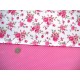 Stoffpaket Baumwolle Rosen pink weiß 72039