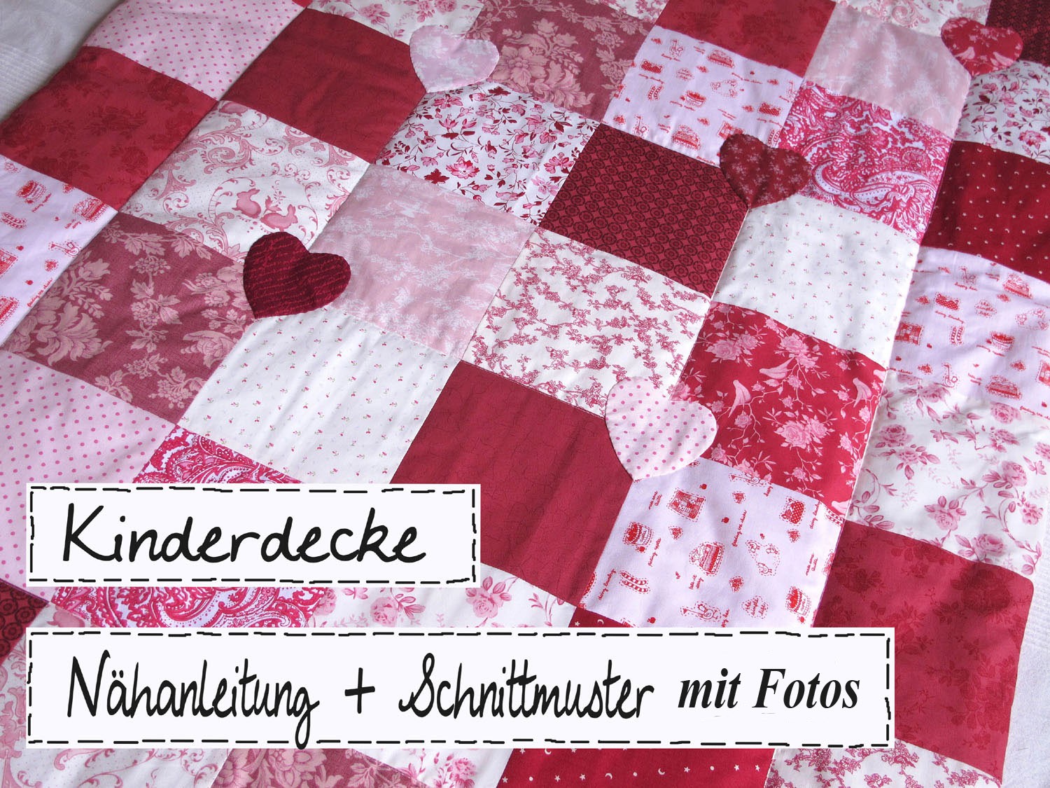 Nähanleitung Kinderdecke Babydecke