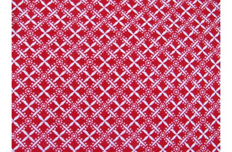 Ornamentstoff rot Scarlet Stitches Quiltstoff