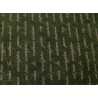 Patchworkstoff Text Schrift dunkelgrün Forever Green Quiltstoff