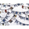 Quiltstoff Wimpel Set Sail Patchworkstoff
