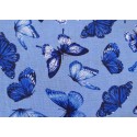 Stoff Schmetterlinge Blue Jubilee Patchworkstoff