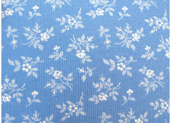 Rosenstoff Crystal Lane blau Quiltstoff