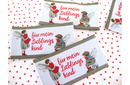 Web-Etiketten Aufnäher "Lieblingskind" Daniela Drescher