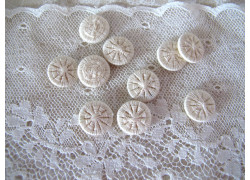 Zwirnknöpfe cremeweiß