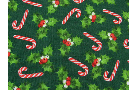 Weihnachtsstoff Peppermint Candy Quiltstoff