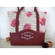 Shopper weinrot mit Kunstleder