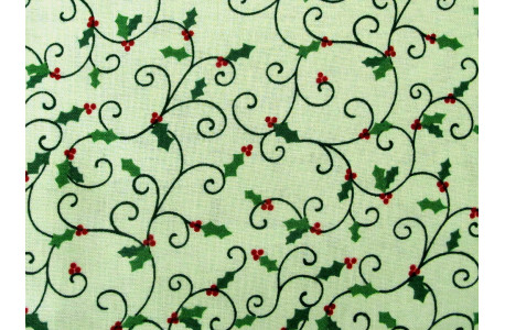 Patchworkstoff Weihnachtsstoff Holly Hill Christmas
