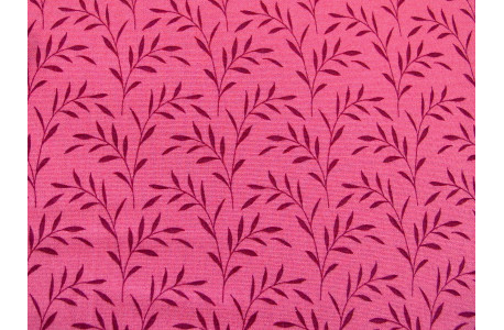 Tilda Stoffe Blätter pink Hibernation