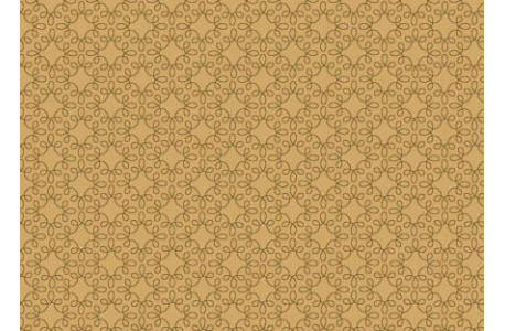 Stoff ocker Ornamente