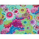 Patchworkstoff Blumen Kaffe Fassett