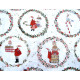 Stoff Weihnachten acufactum Engel Nikolaus Baumwollstoff 