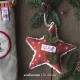 Baumwollstoff Weihnachten acufactum Sterne rot Weihnachtsstoff