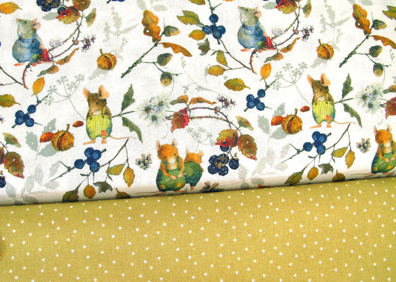 Stoffpaket Daniela Drescher Stoffe Mäuse Herbst 72013