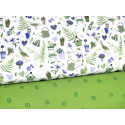 Stoffpaket Baumwolle Frühling blau grün 72048