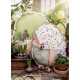 Stoffpaket Baumwolle Frühling Ostern Garten Stoffe Punkte acufactumblau grün 72048
