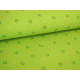Westfalenstoff Baumwollstoff Kinderstoff Kringel grün Junge Linie