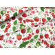 Baumwollstoff acufactum Beeren Sommerstoff Erdbeeren Kirschen Blätter Blüten