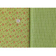 Patchwork Stoffpaket Baumwolle Rosen Blumen grün pink 77012