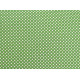 Baumwollstoff Punkte Dots Tupfen Pünktchen grün weiß