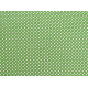 Baumwollstoff Punkte Dots Tupfen Pünktchen grün weiß
