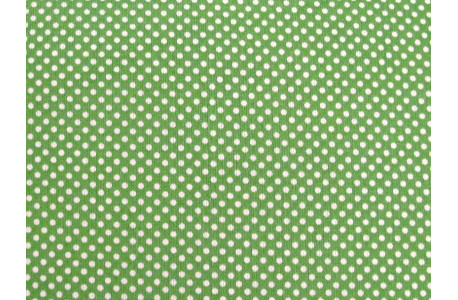 Baumwollstoff Punkte Dots Tupfen Pünktchen grün weiß