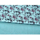 Stoffpaket Baumwolle Blumen Tiere Vögel Punkte türkis 72072