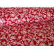 Baumwollstoff Rosen rot weiß Blumen Baumwolle
