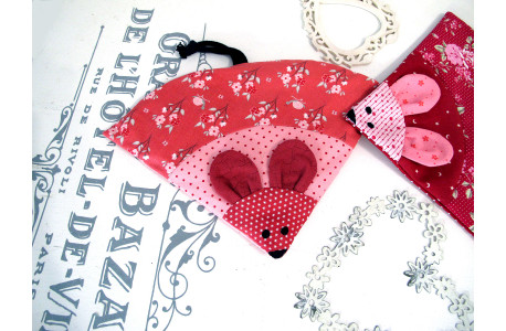 Körnerkissen Wärmekissen Dinkelkissen Maus rosa himbeerrot