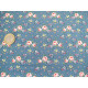 Tilda Stoff Rosen Blumen Röschen Baumwolle Quiltstoff blau Patchworkstoff