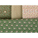 Tilda Stoffe Stoffpaket Blumen Rosen Baumwolle Patchwork Quiltstoffe grün rot 77010
