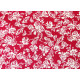 Baumwollstoff Rosen rot weiß Blumen Baumwolle