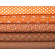Tilda Stoffpaket orange Herbst Stoffe Blumen Rosen Punkte 75049