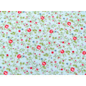 Patchworkstoff Rosen blau Ellie