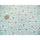 Patchworkstoff Rosen Blumen Baumwolle Stoff Röschen blau Ellie