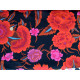 Quiltstoff Kaffe Baumwolle Stoff Fassett Blumen rot