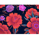 Quiltstoff Kaffe Fassett Blumen rot