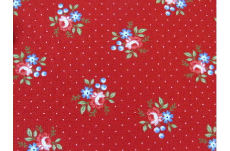 Fat Quarter Baumwolle Blumen Stoff Belle Isle Rosenstoff Minick Simpson Moda