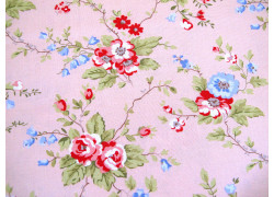 Fat Quarter Rosenstoff Blumen Baumwolle Stoff Brenda Riddle