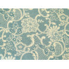 Patchworkstoff Baumwolle Blumen Spitze Stoff Lydia´s Lace blau 