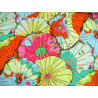 Patchworkstoff Baumwolle Blumen Blätter Stoff Lotus Leaf Kaffe Fassett
