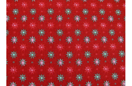 Patchworkstoff Weihnachten Baumwolle Stoff Sternchen terne