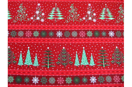 Patchworkstoff Baumwolle Stoff Christbaum Weihnachten Tannenbaum
