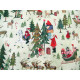 Stoff Weihnachten Baumwolle Silke Leffler acufactum Nikolaus Engel Tannen Rentiere