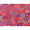 Patchworkstoff Kaffe Fassett Kreise rot